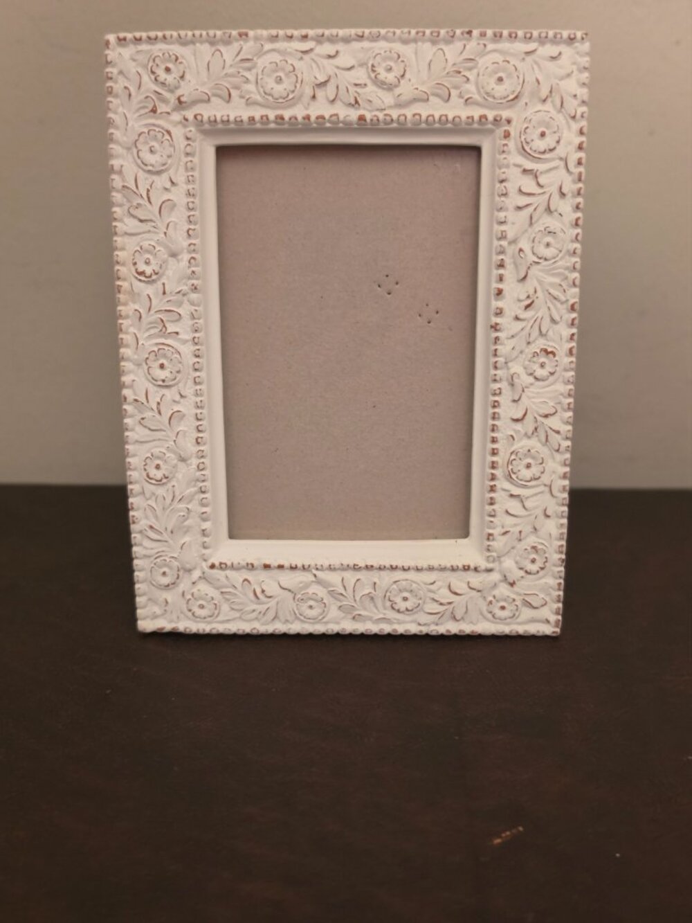 Vintage White Washed Shabby Chic French Country Picture Frame